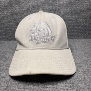 Boise State Broncos Hat Cap Strap Back White NCAA Football College Mens One Size